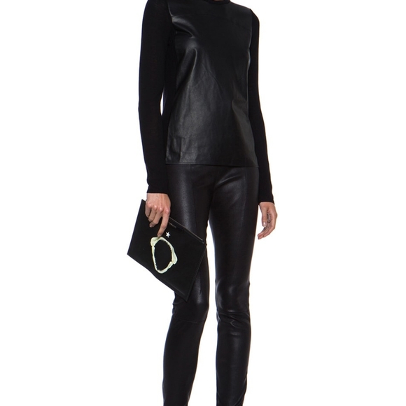 Vince Wool and Leather Sweater - Picture 14 of 14